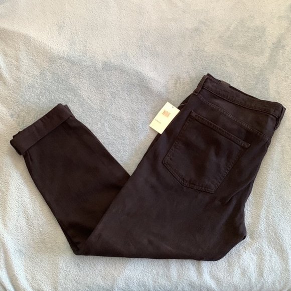 Vince Mason Relaxed Rolled Jeans in Thesta (Black) 32 with stretch - Picture 5 of 11